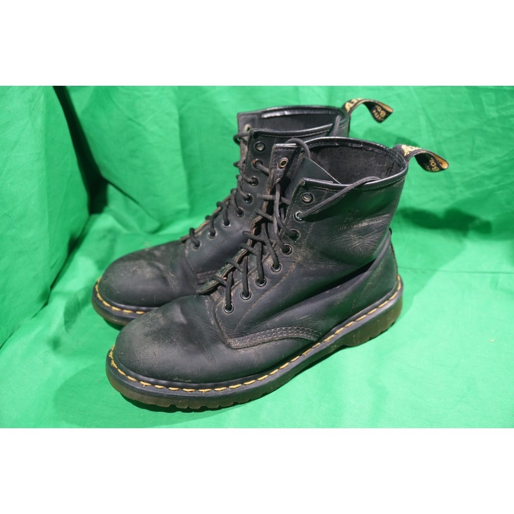 Dr Martens 1460 Dark Brown / Black ? Leather Boots Lug Sole US Mens 10 - Picture 2 of 8